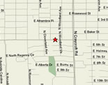 Cornerstone Bible Church Tucson sm map